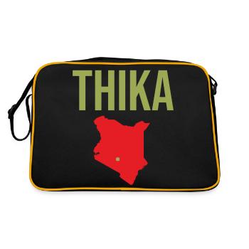 Thika Kenya Souvenir - Retro Bag - black/gold - Back