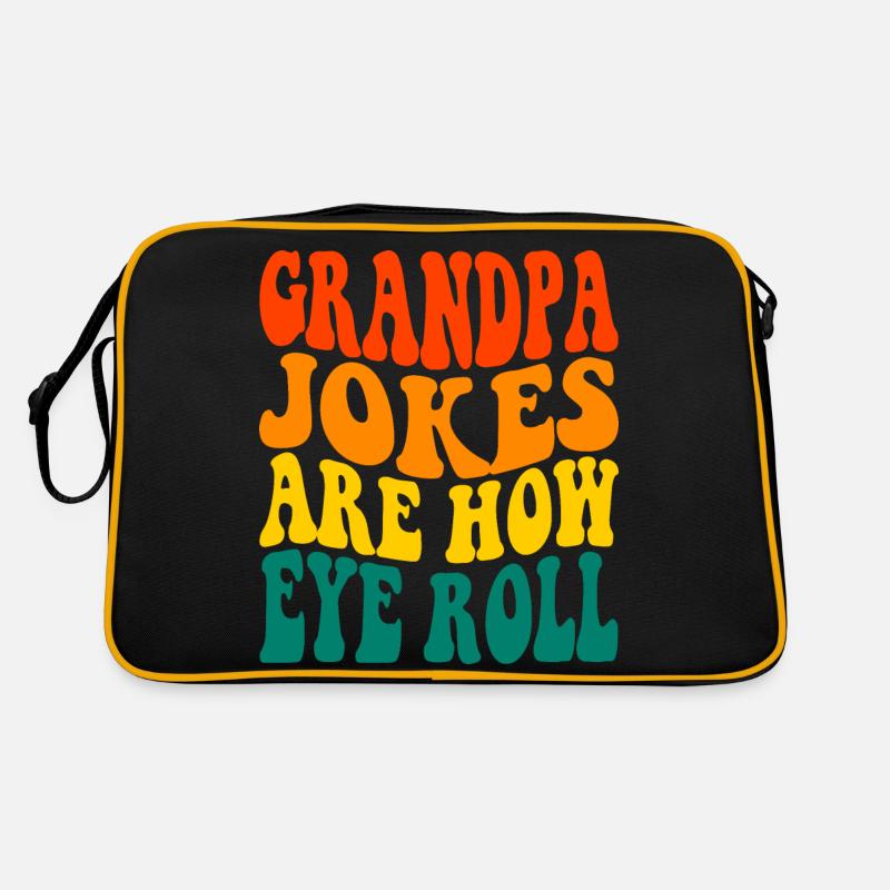 dad jokes are how eye roll Retro Bag