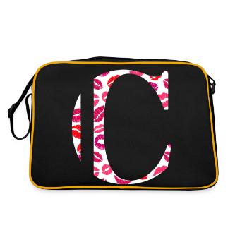 Lettre c bisous - Sac Retro - noir/or - Dos
