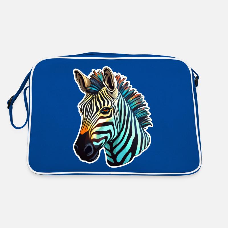 Zebra Head Retro Bag