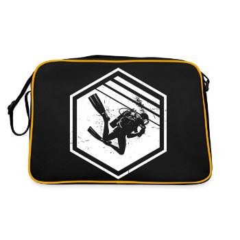 Plongée en apnée Scuba Diver Scuba Diver pour hommes - Sac Retro - noir/or - Dos