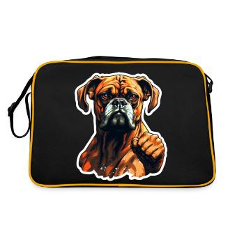 Boxer funny - Retro Bag - black/gold - Back