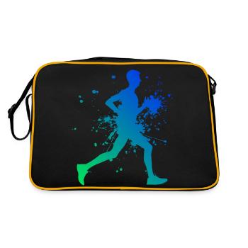 Jogging Cross Country Course à pied Laufen Joggen - Sac Retro - noir/or - Dos