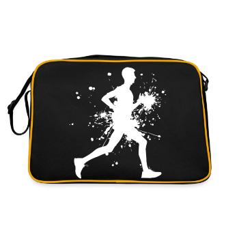 Course à pied de fond, course de jogging de fitness - Sac Retro - noir/or - Dos