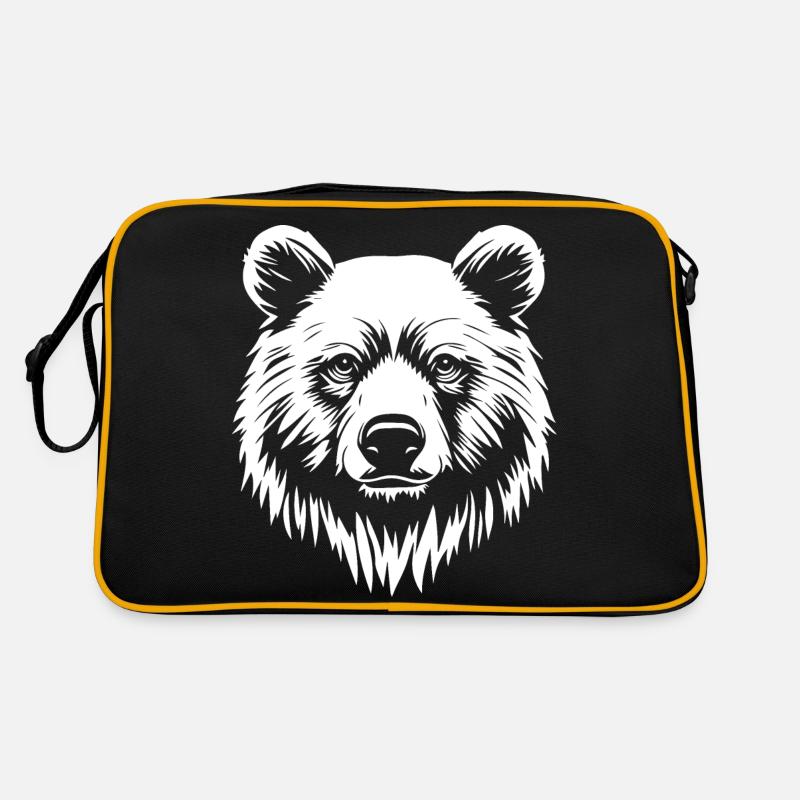 Bear Grizzly Brown Bear Retro Bag