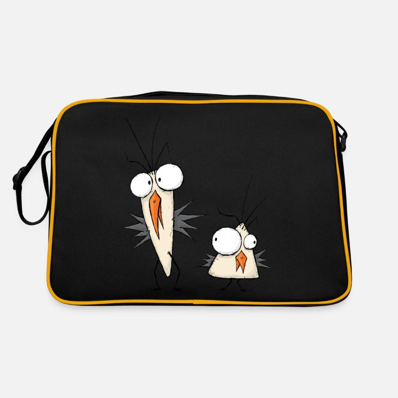 Freaky Birds Retro Tasche