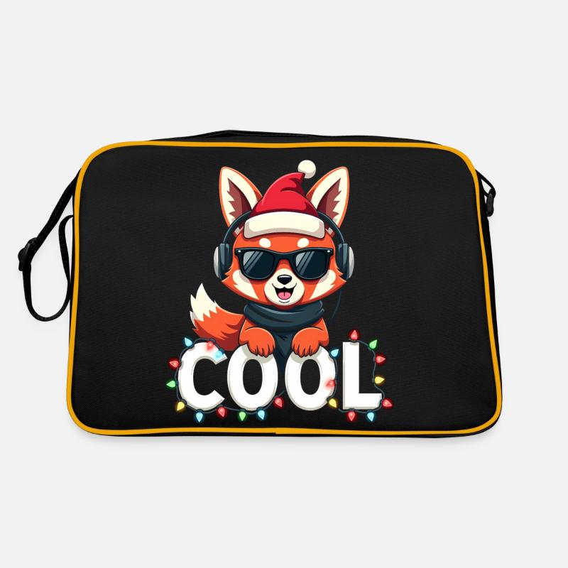 Cool Red Panda - Christmas Party Retro Bag