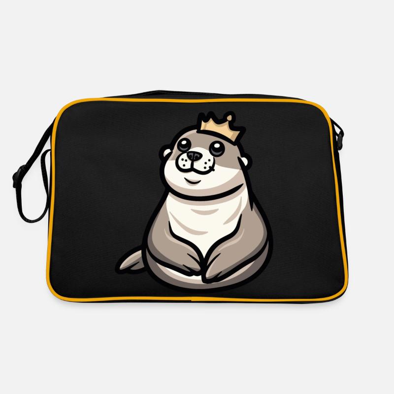 Couronne de dessin animé d’animal de phoque Sac Retro