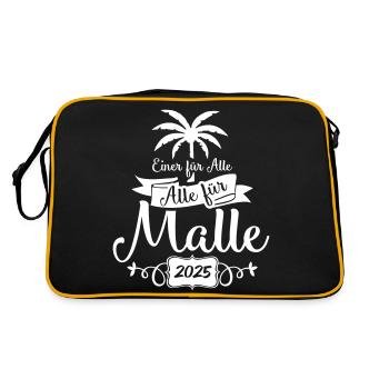 Malle un pour tous - Sac Retro - noir/or - Dos
