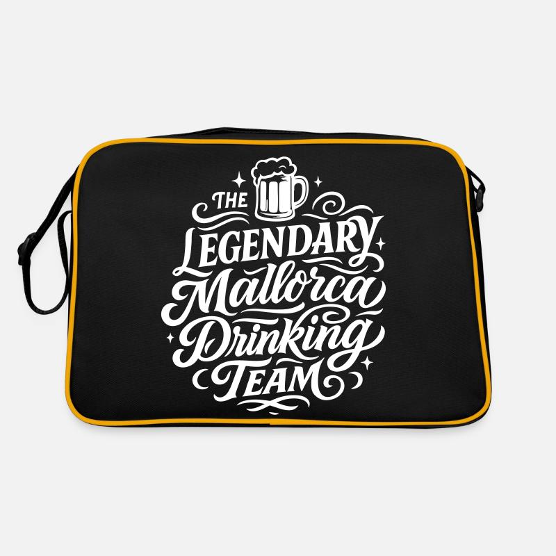 Mallorca Drinking Team Urlaub Retro Tasche