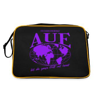 Aue Home Football Cadeau - Sac Retro - noir/or - Dos