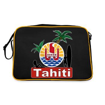 tahiti - Sac Retro - noir/or - Dos