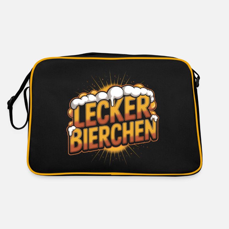 Lecker Bierchen - Funny German Memes Retro Bag