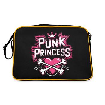 Femme Punk Princesse Rockeuse Punk - Sac Retro - noir/or - Dos