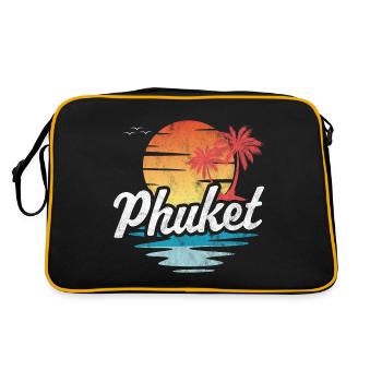Phuket - Retro Bag - black/gold - Back