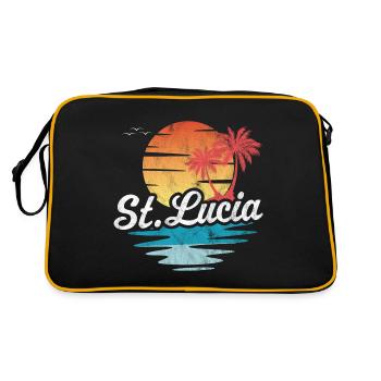 St Lucia - Retro Bag - black/gold - Back