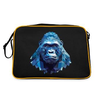 Gorille cool avec glace - Polygon Design - Sac Retro - noir/or - Dos