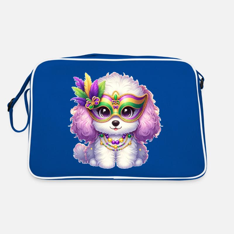 Conception de caniche Mardi Gras Sac Retro