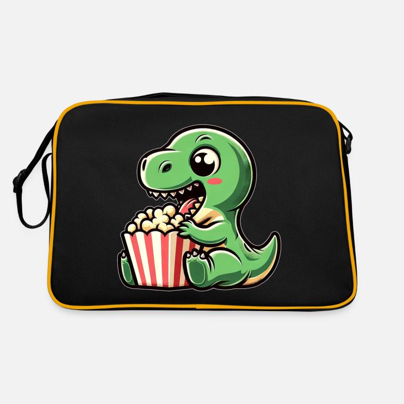 Dino avec pop-corn, carnaval au cinéma Sac Retro