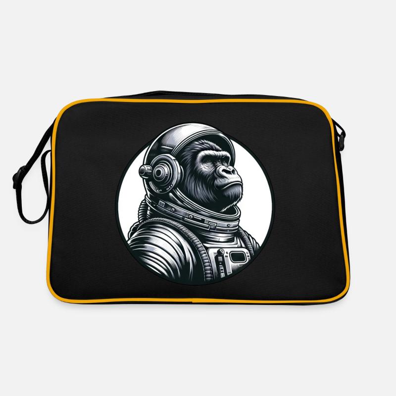 Astronaute chimpanzé dans l’espace Sac Retro
