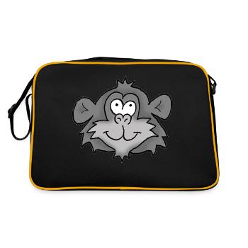 Chimpanzee 2 - Retro Bag - black/gold - Back