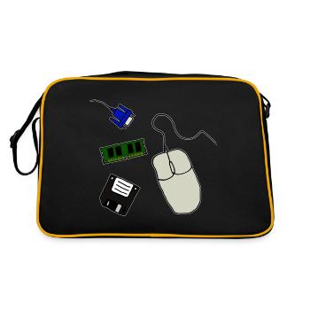 Retro Computer - Retro Bag - black/gold - Back