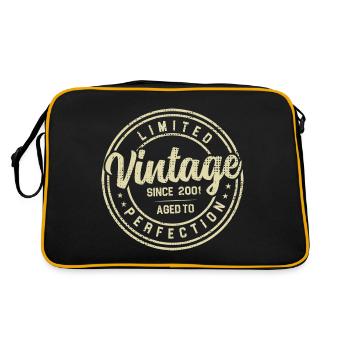 Vintage Des Années 2001 Cadeau D’anniversaire 2001 - Sac Retro - noir/or - Dos