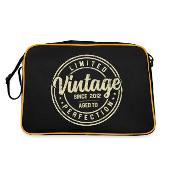 Vintage Des Années 2012 Cadeau D’anniversaire 2012 - Sac Retro - noir/or - Dos