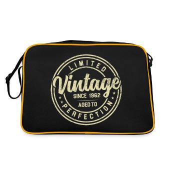 Vintage Des Années 1962 Cadeau D’anniversaire 1962 - Sac Retro - noir/or - Dos