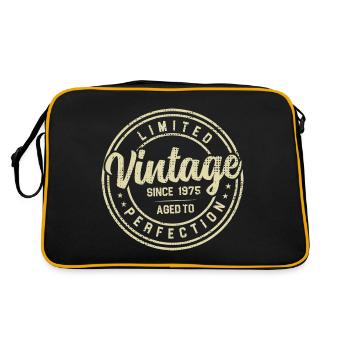 Vintage Des Années 1975 Cadeau D’anniversaire 1975 - Sac Retro - noir/or - Dos
