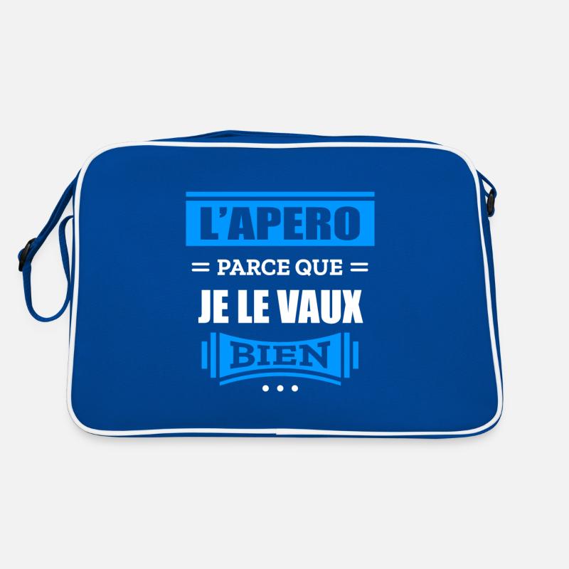 L'APÉRO PARCE QUE JE LE VAUX BIEN Sac Retro
