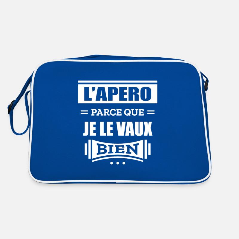 L'APÉRO PARCE QUE JE LE VAUX BIEN Sac Retro