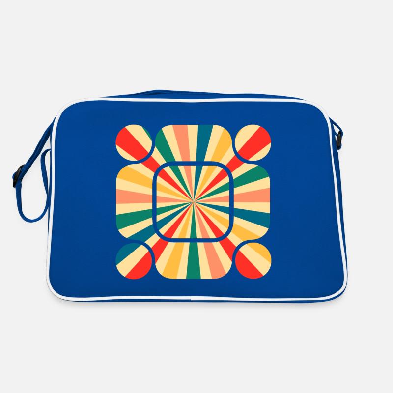Retro Pattern: Tauchen Sie ein in die Schwingung der Farben Retro Tasche