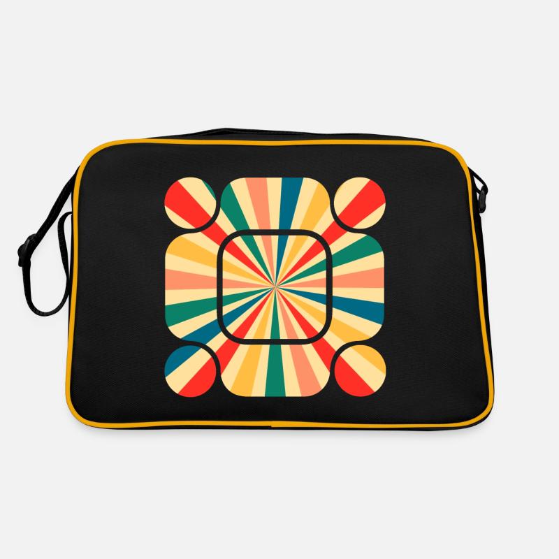 Retro Pattern: Tauchen Sie ein in die Schwingung der Farben Retro Tasche