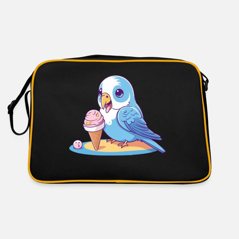 Summerbird - Retro Tasche - Schwarz/Gold