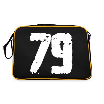 79 Number Vintage - Retro Bag - black/gold - Back