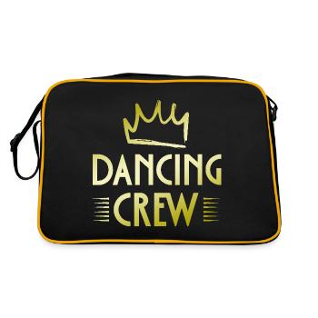 Dancing Crew - Retro Tasche - Schwarz/Gold - Hinten