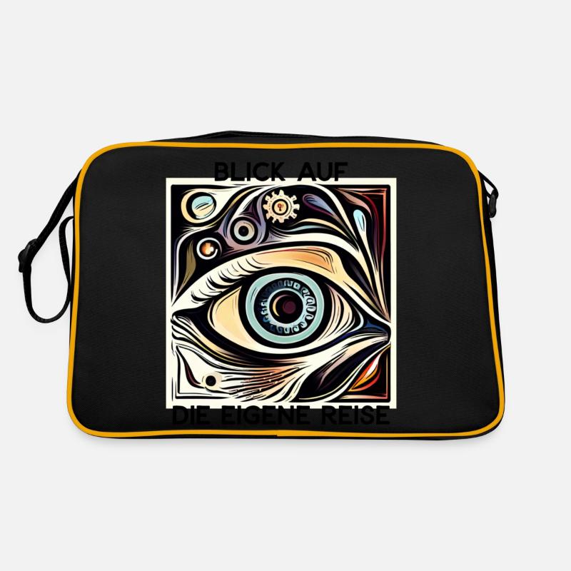 Blick auf die eigene Reise Retro Tasche