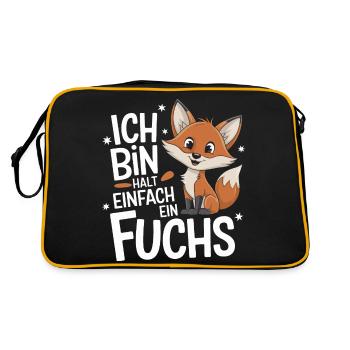Renard, Renards, Animal Sauvage, Animal De La Forêt, Renard Rouge - Sac Retro - noir/or - Dos