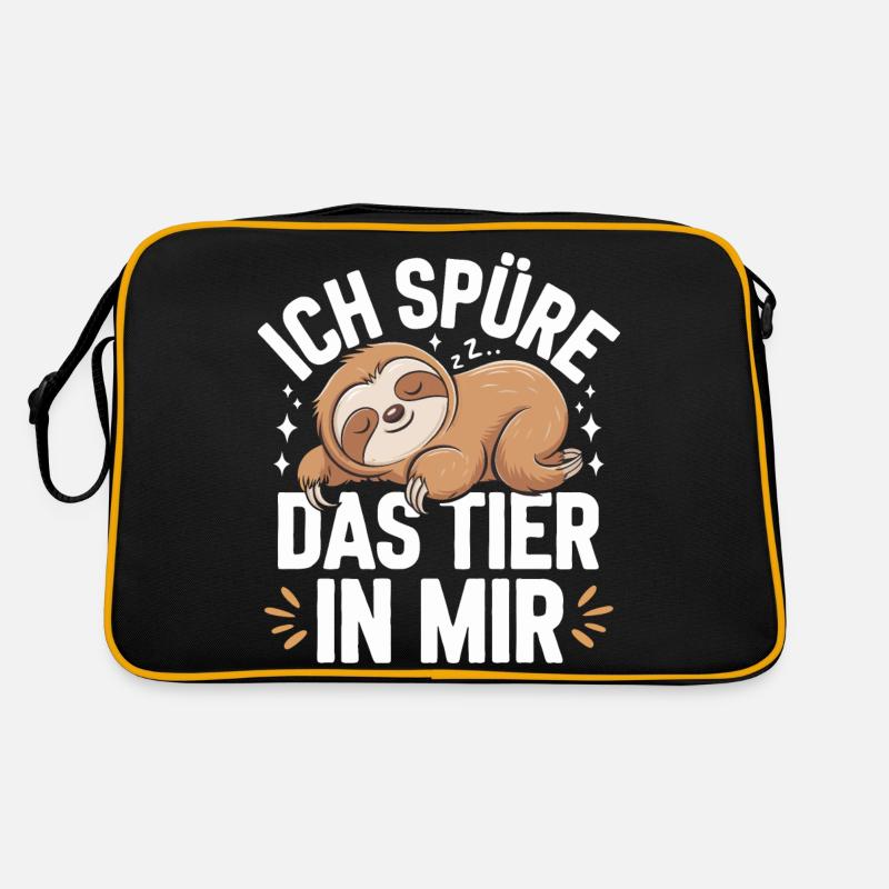 Sloth Sloths Animal Sleeping Lazy Retro Bag