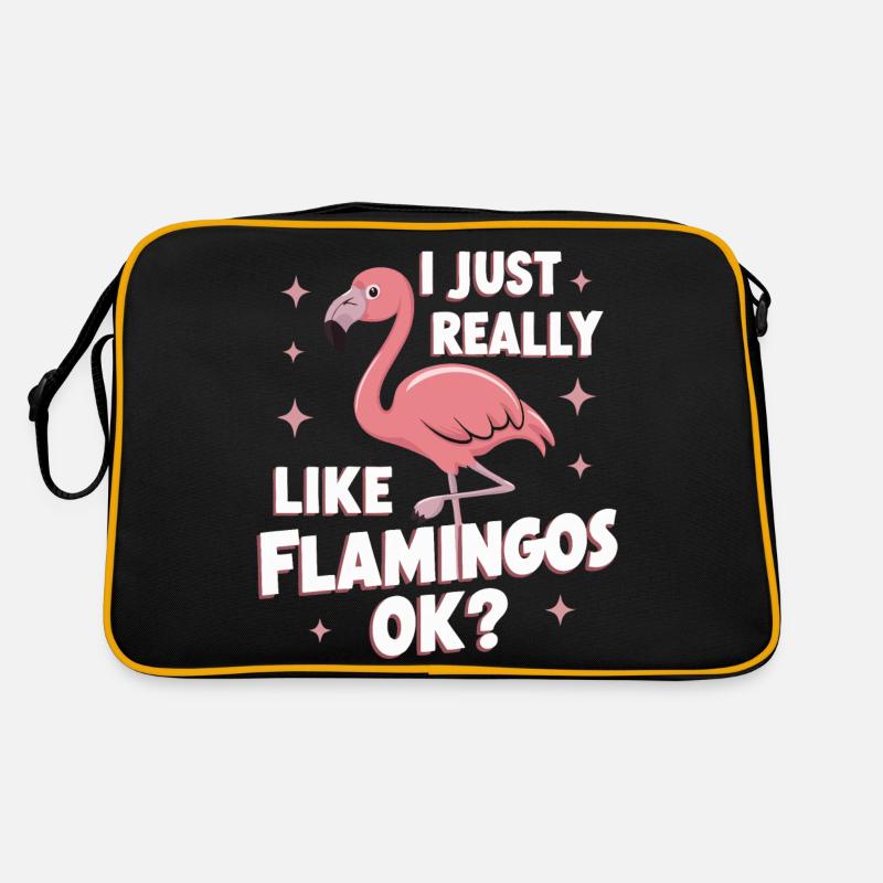 Flamant rose animal Sac Retro