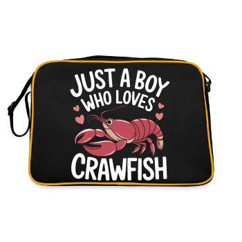 Homards, crabes, crevettes, fruits de mer - Sac Retro - noir/or - Dos