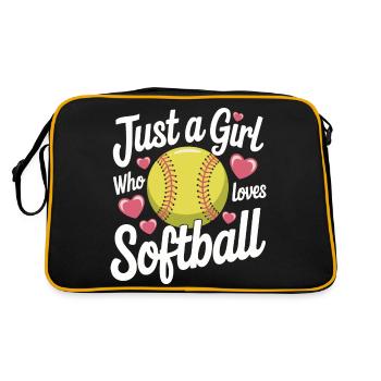 Softball Sports Joueur de softball - Sac Retro - noir/or - Dos
