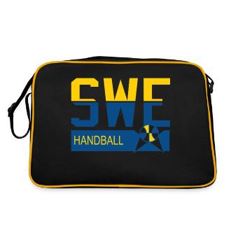 Sweden Handball - Retro Bag - black/gold - Back