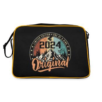 Original 2024 Rétro Cadeau Anniversaire Né En 2024 - Sac Retro - noir/or - Dos