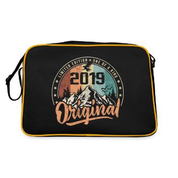 Original 2019 Rétro Cadeau Anniversaire Né En 2019 - Sac Retro - noir/or - Dos