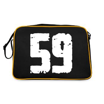59 Number Vintage - Retro Bag - black/gold - Back