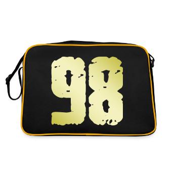 98 Number Vintage - Retro Bag - black/gold - Back