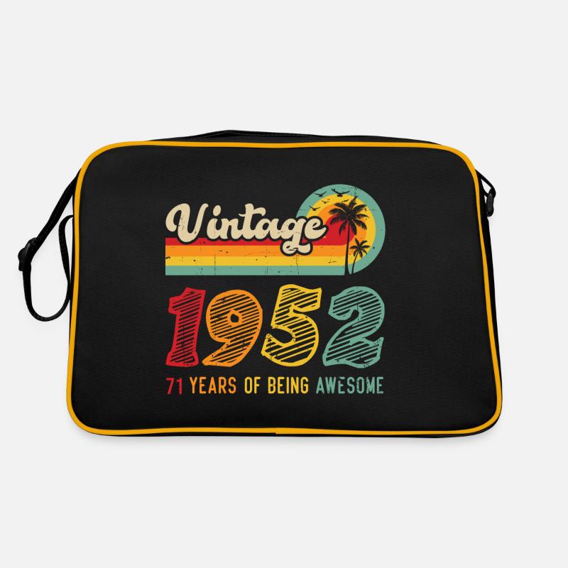 Vintage 1952, birthday gift 71 years Retro Bag