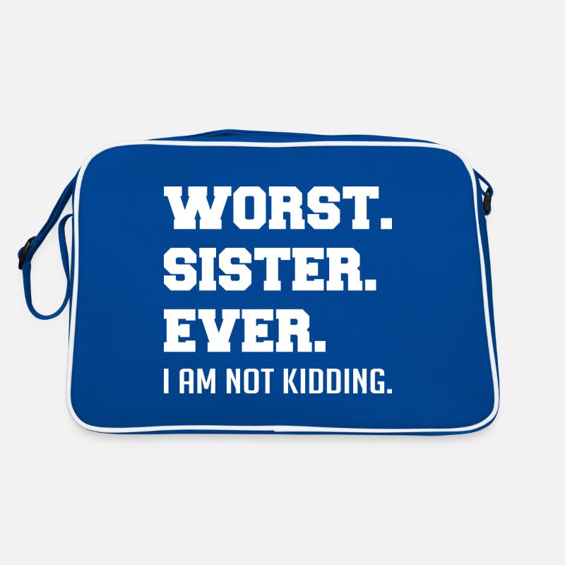 Die schlechteste Schwester aller Zeiten Retro Tasche